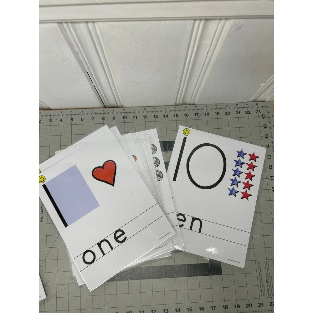 Learning Without Tears Print and Number Wall Cards Laminated Set Complete